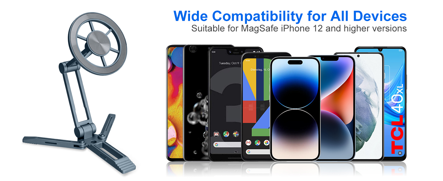 Wide Compatibility for All DevicesSuitable for MagSafe iPhone 12 and higher versions