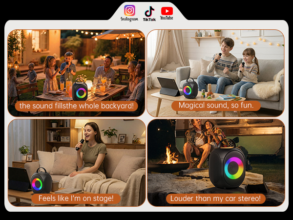 Kinglucky Karaoke Machine for Kids/Adults