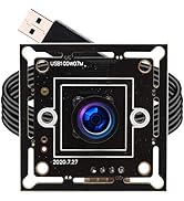 ELP Megapixel Super Mini 720p USB Camera Module Wide Angle with 120degree M7 Lens HD Digital Embe...