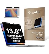 SenseAGE Magnetic Privacy Screen Filter for MacBook Air 13.6 inch 2022 M2/ M3 (A2681 / A3113), Re...