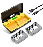 TAVT 2Pcs EN-EL15 EN-EL15C EN-EL15b Battery &amp; PD20W Fast Charger+ SD Card Slots, for Nikon Z6, Z6...