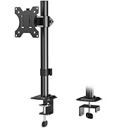 MOUNTUP Single Monitor Mount, Adjustable Monitor Stand for Max 32 Inch Flat Curved Computer Scree...