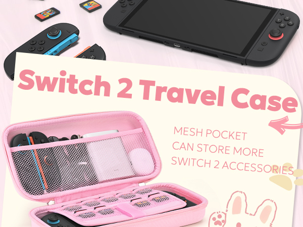 switch 2 case pink