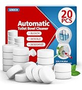 USKICH Toilet Bowl Cleaner Tablets 20 PACK, Bathroom Automatic Toilet Tank Cleaners with Bleach, ...