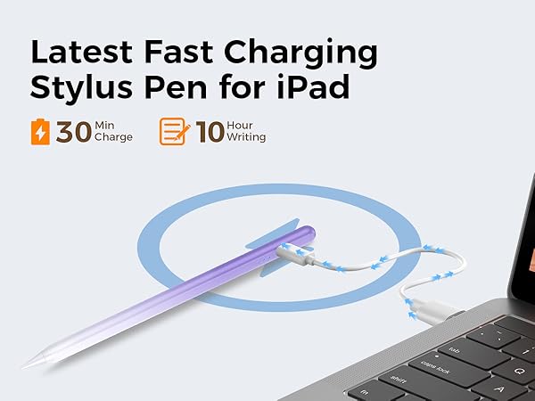 Fast Charge stylus pen for ipad