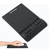 univo colors Black Mouse Pad with Wrist Support Ergonimic Wrist Rest Gel Wrist Pad for Mouse Comp...