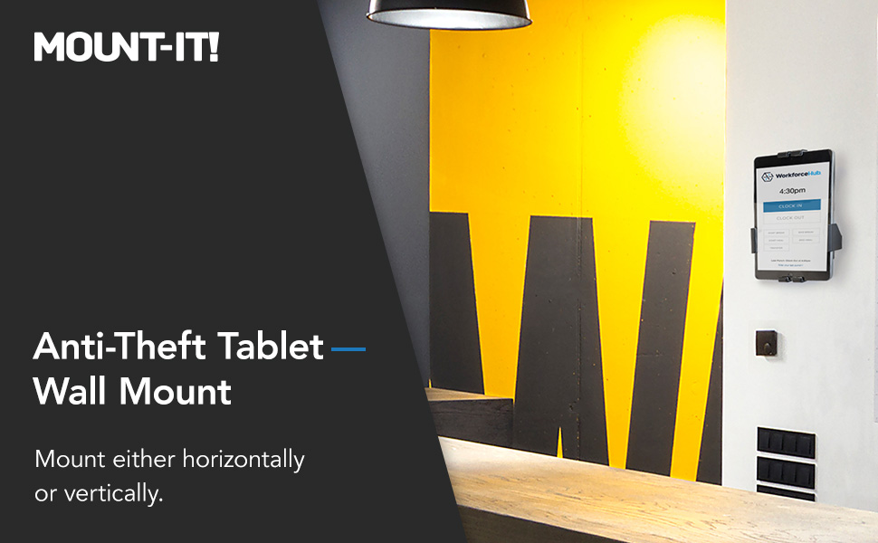 anti-theft tablet wall mount