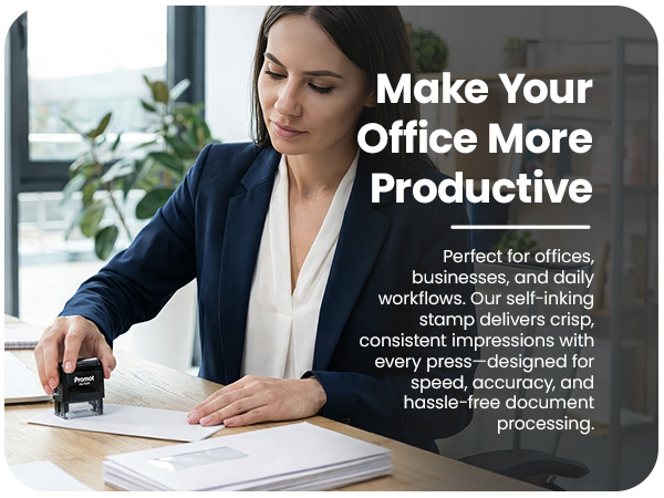 office self inking stamp custom personalized business company rubber automatic