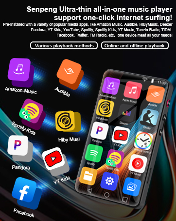 all-in-one MP4 music player with spotify
