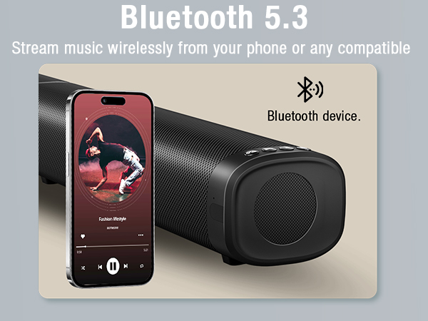 Bluetooth 5.3 Soundbar