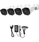 TIGERSECU Super HD 5MP 4-in-1 Security 4-Camera Bundle