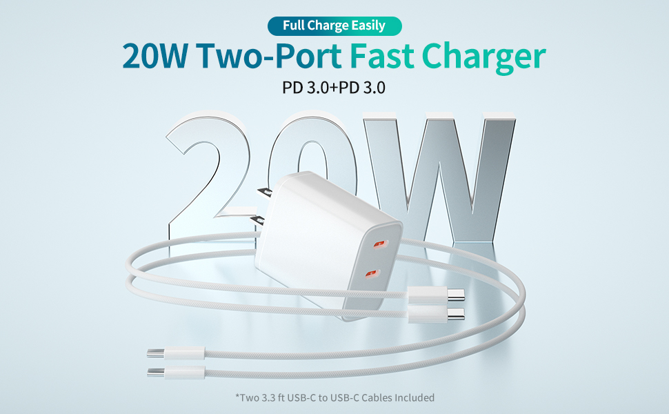 usb c charger block compatible with iphone 15 charger