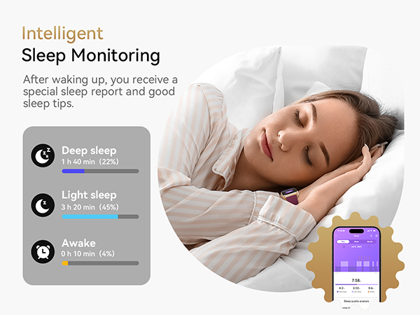 Health fitness tracker watch care for women's health