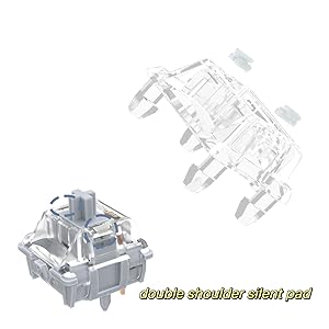 Gateron 0° Silent Silver Keyboard Switches