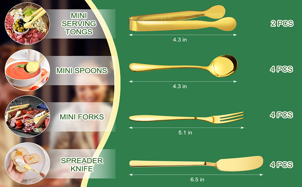 Stainless Steel Charcuterie Utensils Set