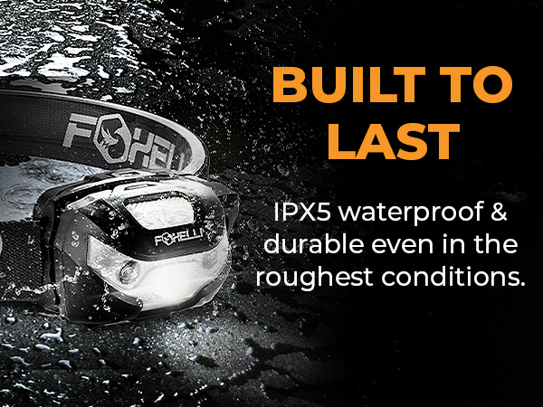 Built to last. IPX5 waterproof &amp; durable even in the roughest conditions.