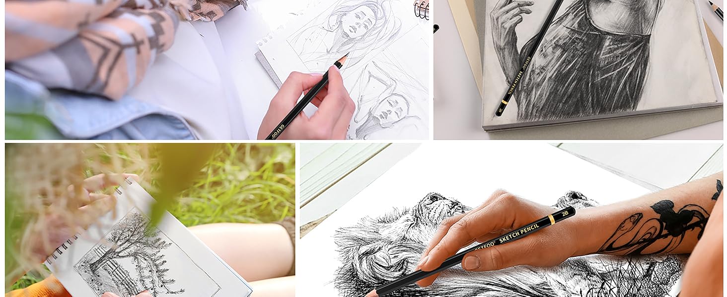 drawing kit graphite pencils drawing pencils for sketching art pencils art supplies