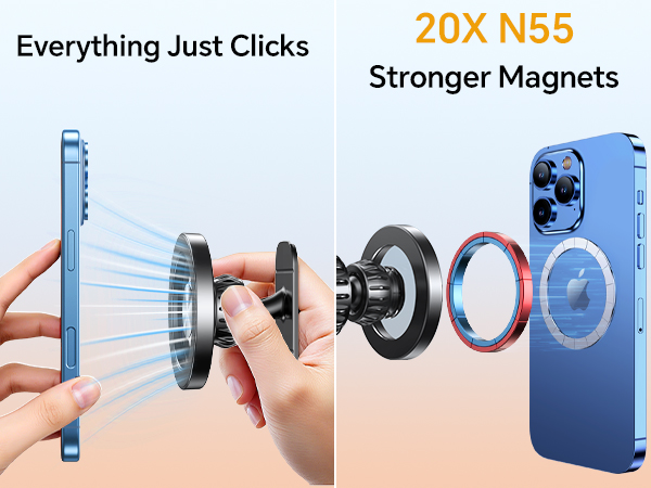 magnetic phone mount for car