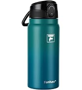 Fanhaw 20 Oz Insulated Stainless Steel Water Bottle with Chug Lid – Wide Mouth, Leak-Proof, BPA-F...