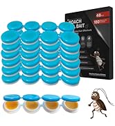 48 Pack Cockroach Gel Bait, Highly Effective Roach Killer Indoor Infestation Solution, Fast Actin...