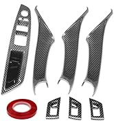 Jaronx Compatible with BMW Door Handle Covers Snap-on/Sticky-on 5 Series 520 525 528 530 535 F10/...