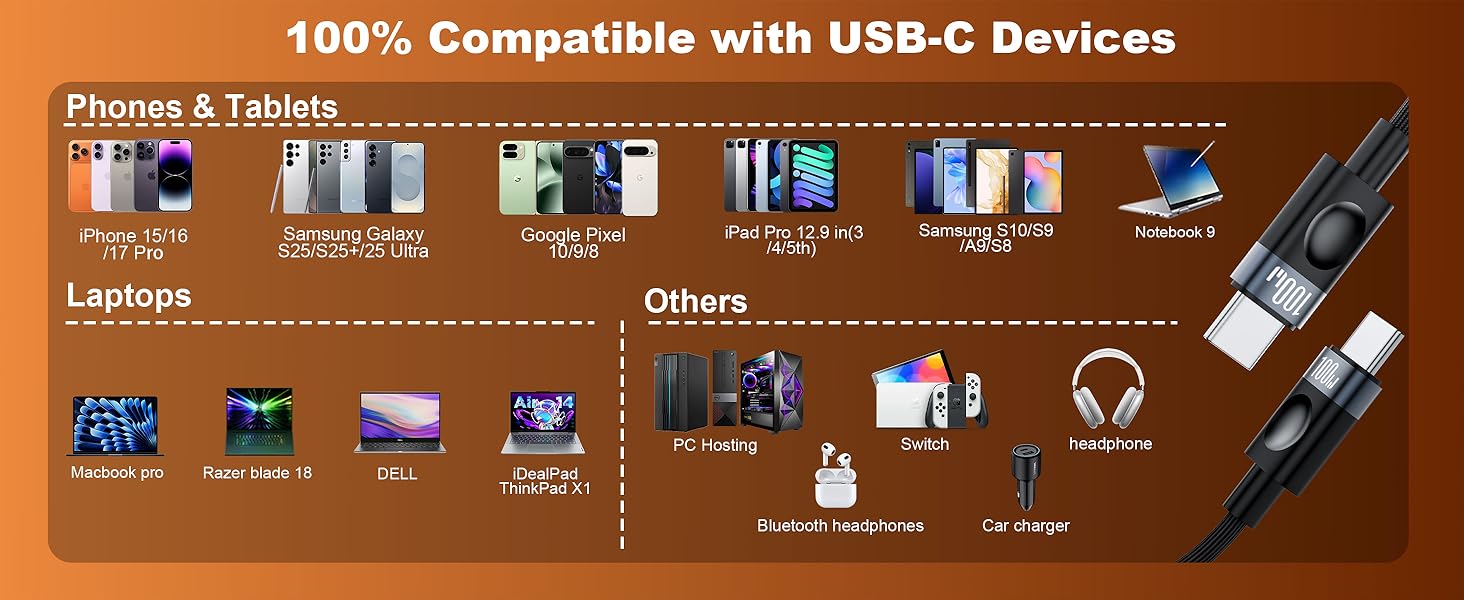 100% Compatible with USB-C Devices