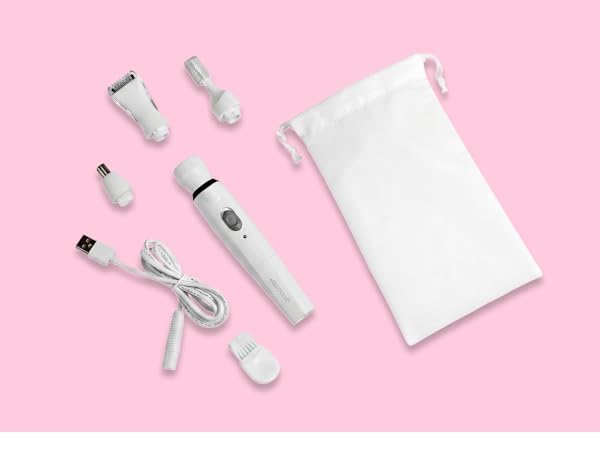 Trimmer with components and travel bag
