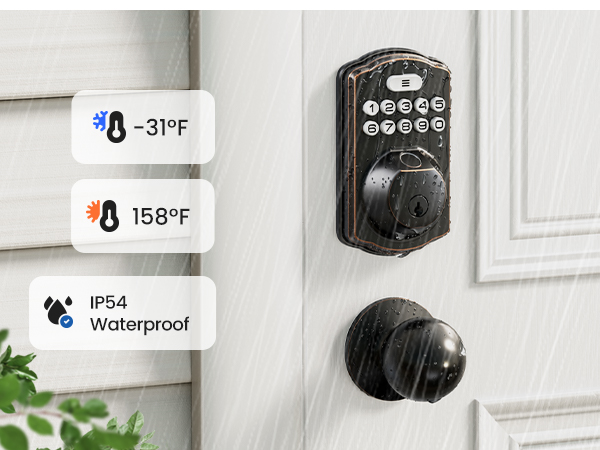 keyless entry door lock with knobs