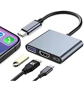 VIENON USB C to HDMI Multiport Adapter, USB C Hub, USB C to USB Adapter with 4K HDMI+ USB 3.0 5Gb...