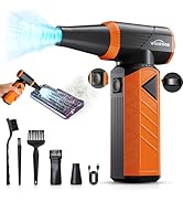 WHATOOK Updated Compressed Air Duster: Air Blower with Stepless Speed Regulation Mode, Electric A...