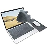 SenseAGE 3-in-1 Travel Mouse Pad for Laptop, Ultra-Soft Laptop Keyboard Cover, Cleaning Cloth All...