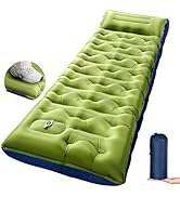 KASBAH Camping Sleeping Pad,Extra Wide 6 inch Thick Inflatable Sleeping Pads with Built-in Foot P...