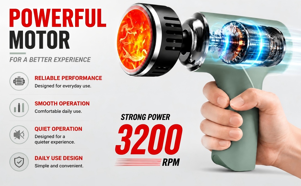 massage gun with heat