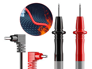 High-quality multimeter leads, drop-resistant and anti-static, for safer and accurate measurements.