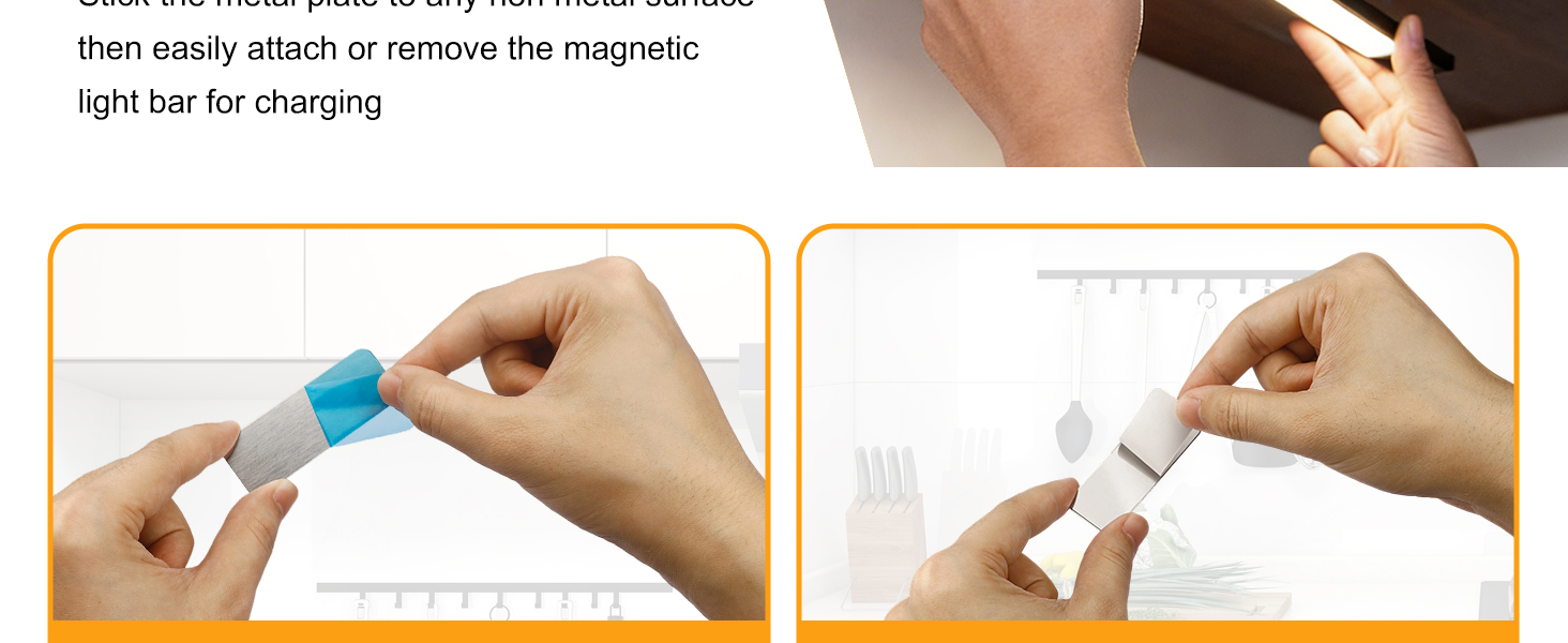 12 Pcs Under Cabinet Lights Magnetic stickys
