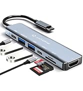 AnHome USB C Hub, 7 in 1 USB C Multiport Adapter with 4K HDMI, Type C 87W PD, USB 3.0 5Gbps Data ...