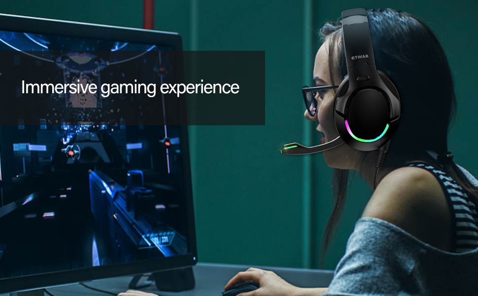 USB Gaming Headset with 7.1 Surround Sound 