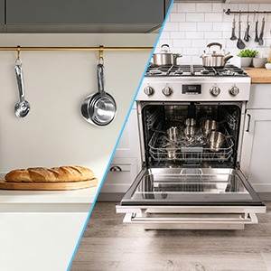 Space-Saving Stackable &amp;amp; Hanging Design and Dishwasher Safe for Easy Cleaning