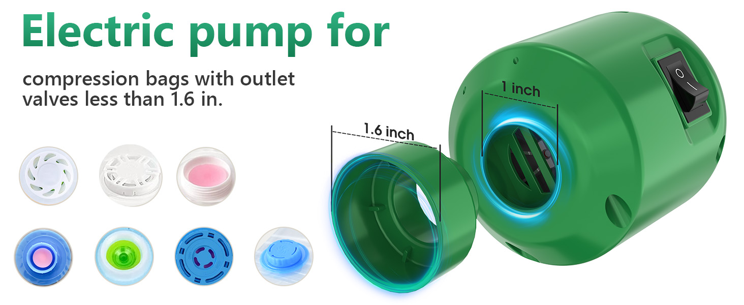 GGH Electric Air Pump for vacuum seal bags Travel