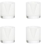 Mcredy 4 Pcs Ice Cream Holder Acrylic Small Ice Cream Cone Stand Lightweight Waffle Popcorn Cone ...