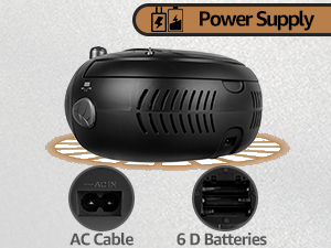 cd cassette player am/fm radio
