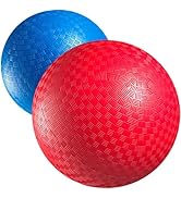 Red &amp; Blue Kickball Set - (9 Inch) with Pump for Toddler Kids &amp; Adults, Indoor &amp; Outdoor Gym Spor...