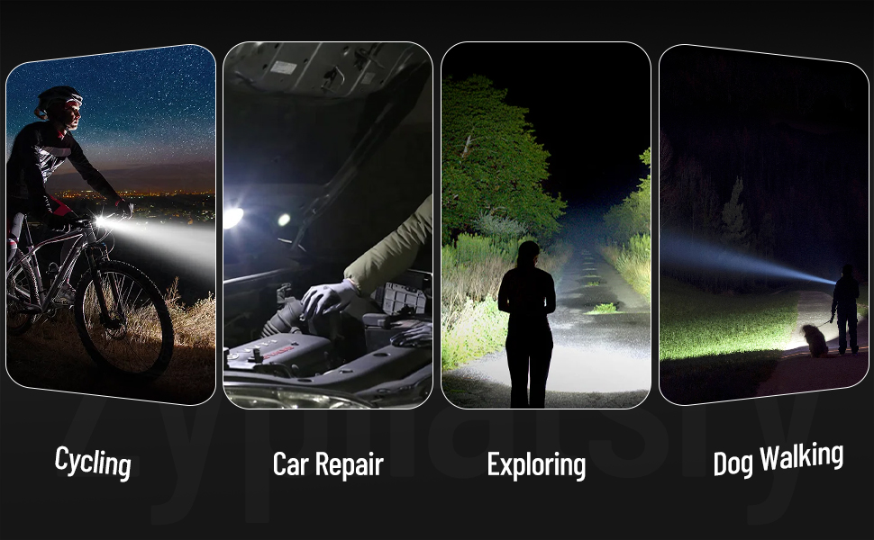 carabiner, magnet, adjustable folding stand, tripod rechargeable, bright, compact.