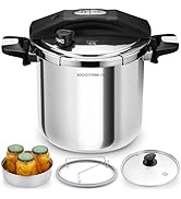 KOCH SYSTEME CS Stainless Steel Pressure Cooker 10.5 Quart, 3-in-1 Olla de Presion, One-Hand Lock...