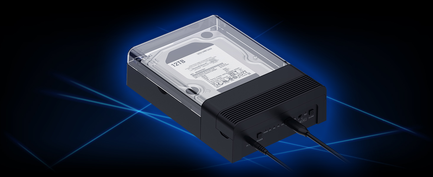 offline cloning station, nvme ssd duplication, dual drive usb c clone dock