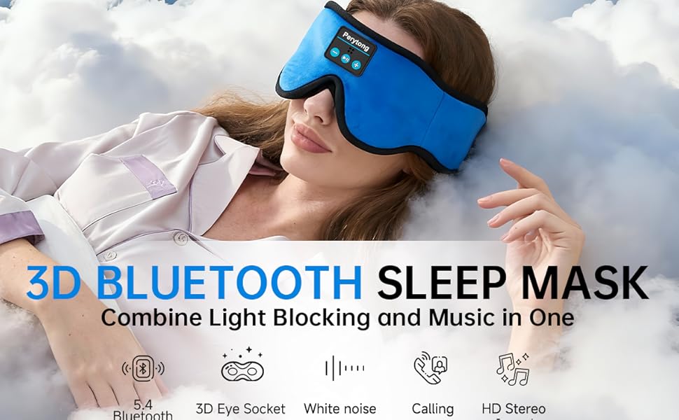 sleep mask with Bluetooth headphones,Bluetooth sleep mask, sleep headphones,eye mask with headphones