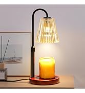Briever Electric Candle Warmer Lamp with Timer Dimmer, Adjustable Height Wax Melter Warmer for Ja...