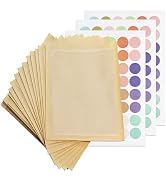 Goalfly 100 Pcs Bakery Bags with Window, 5.1 x 7.5 Inches Paper Cookie Bags, Pastry Bag for Baked...