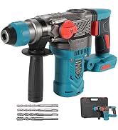 Brushless Rotary Hammer Drill for Makita 18V Battery (Tool Only) – 3.2 Joule Impact, 1-1/8" SDS-P...