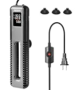 FEDOUR 600W 800W Titanium Aquarium Heater with External Controller, LED Digital Display Submersib...